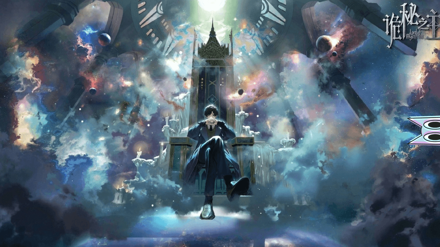 Klein Moretti, o protagonista de Lord of the Mysteries, em uma cena do anime com estética vitoriana.