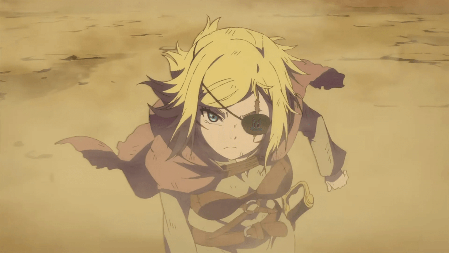 Arte da abertura do anime Clevatess, com Alicia em destaque