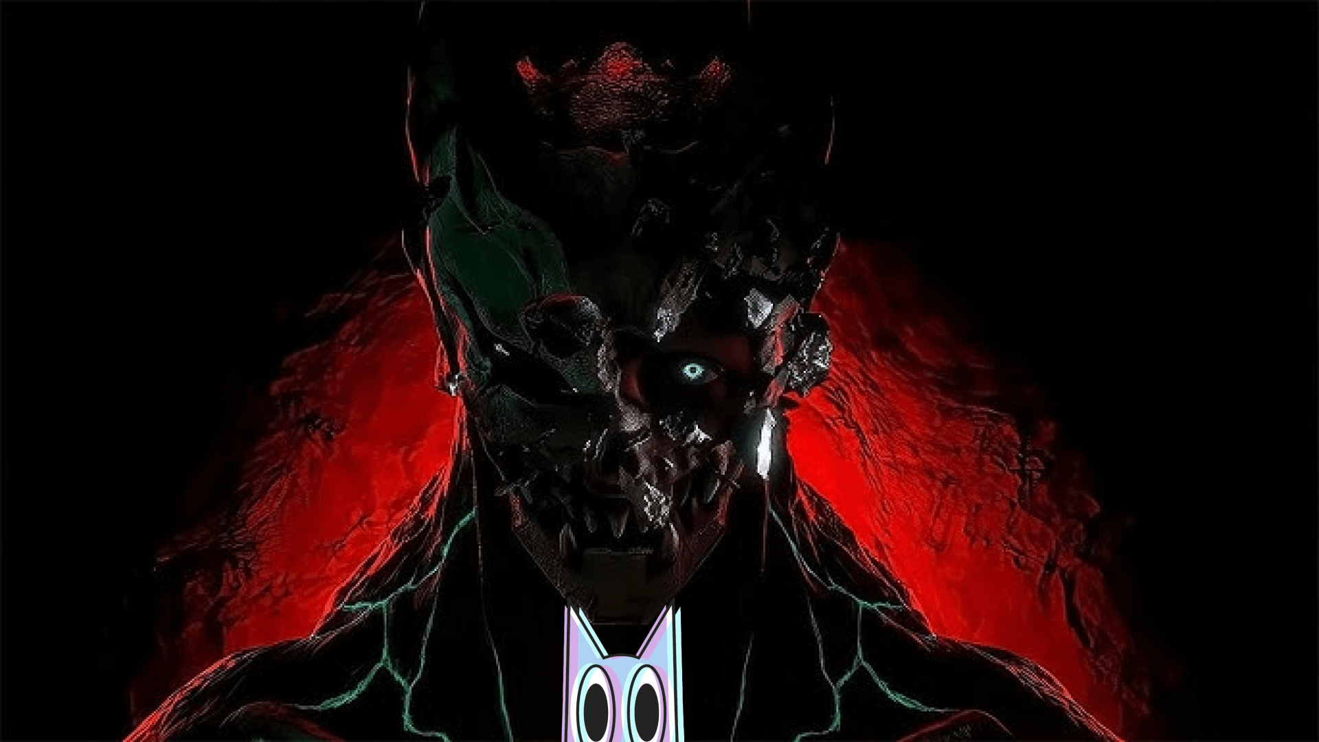 Arte da nova abertura de Kaiju No. 8, com Kafka em sua transformação de Kaiju.