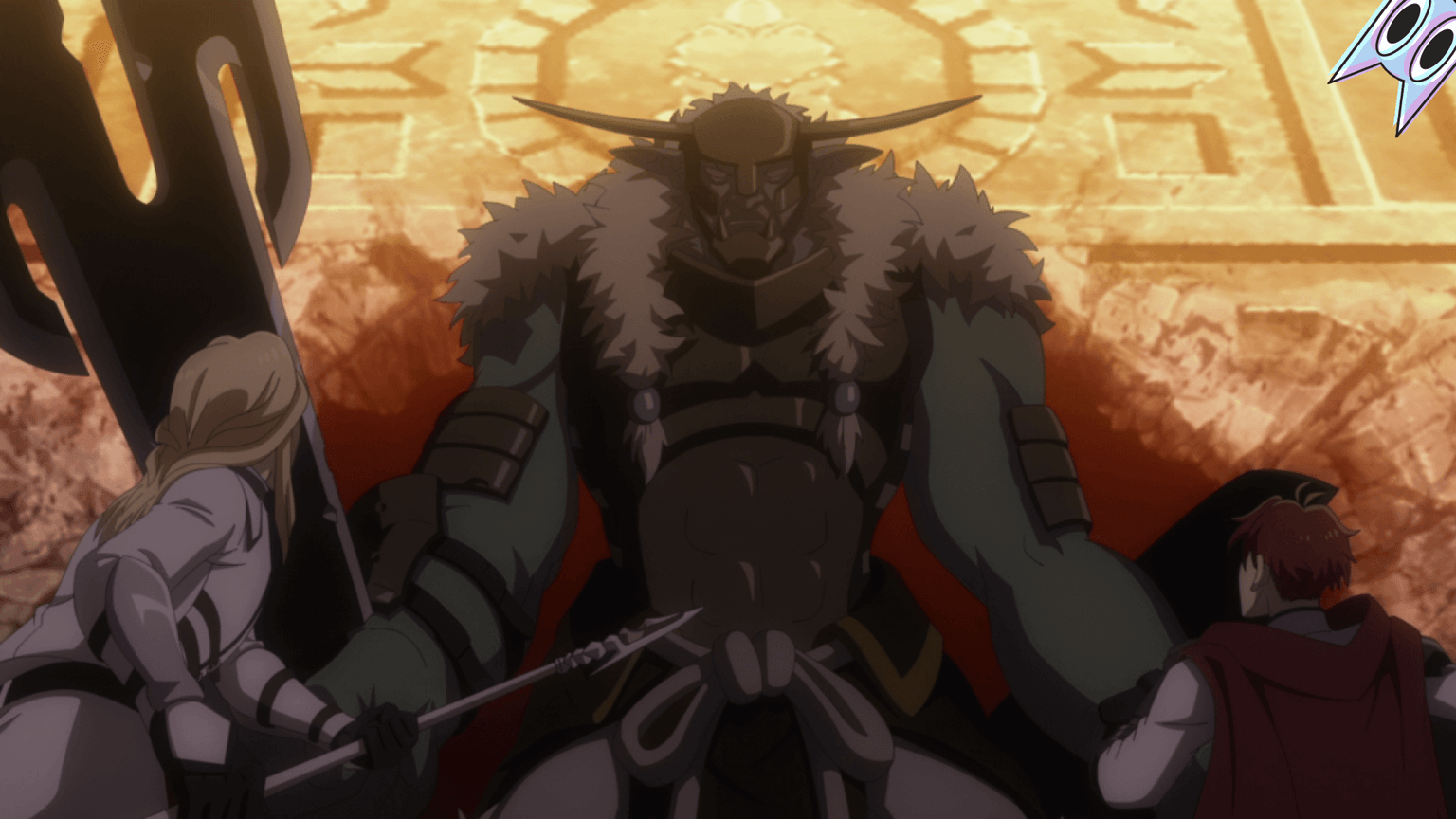 Abel e Phelps lutando contra o Rei Goblin, na análise do episódio 5 de The Water Magician.