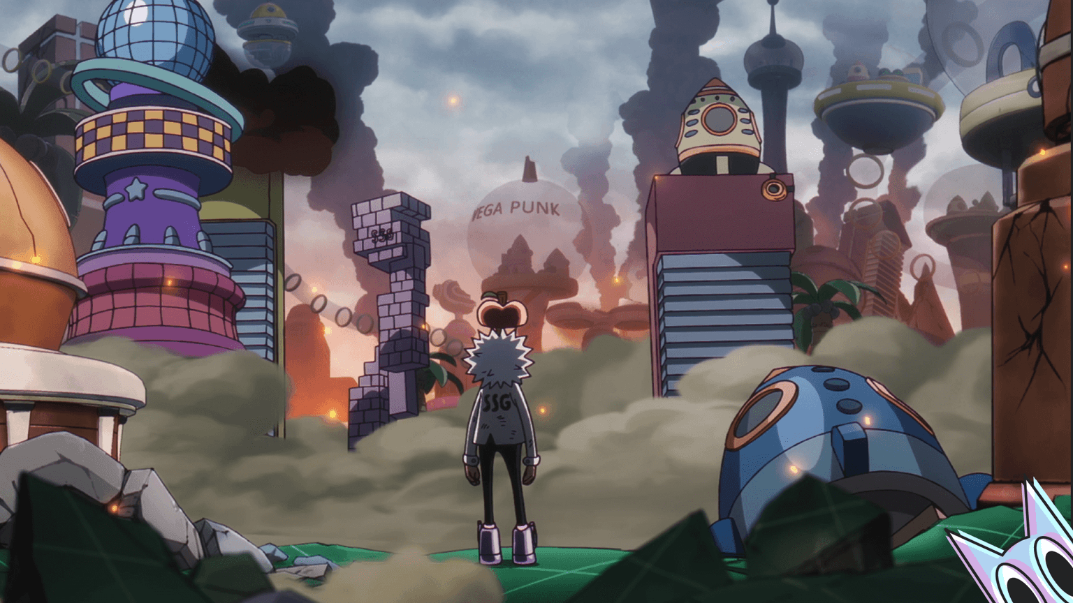 Vegapunk olhando sua ilha ser destrauida, iniciando o Buster Call, na análise do episódio 1139 de One Piece.