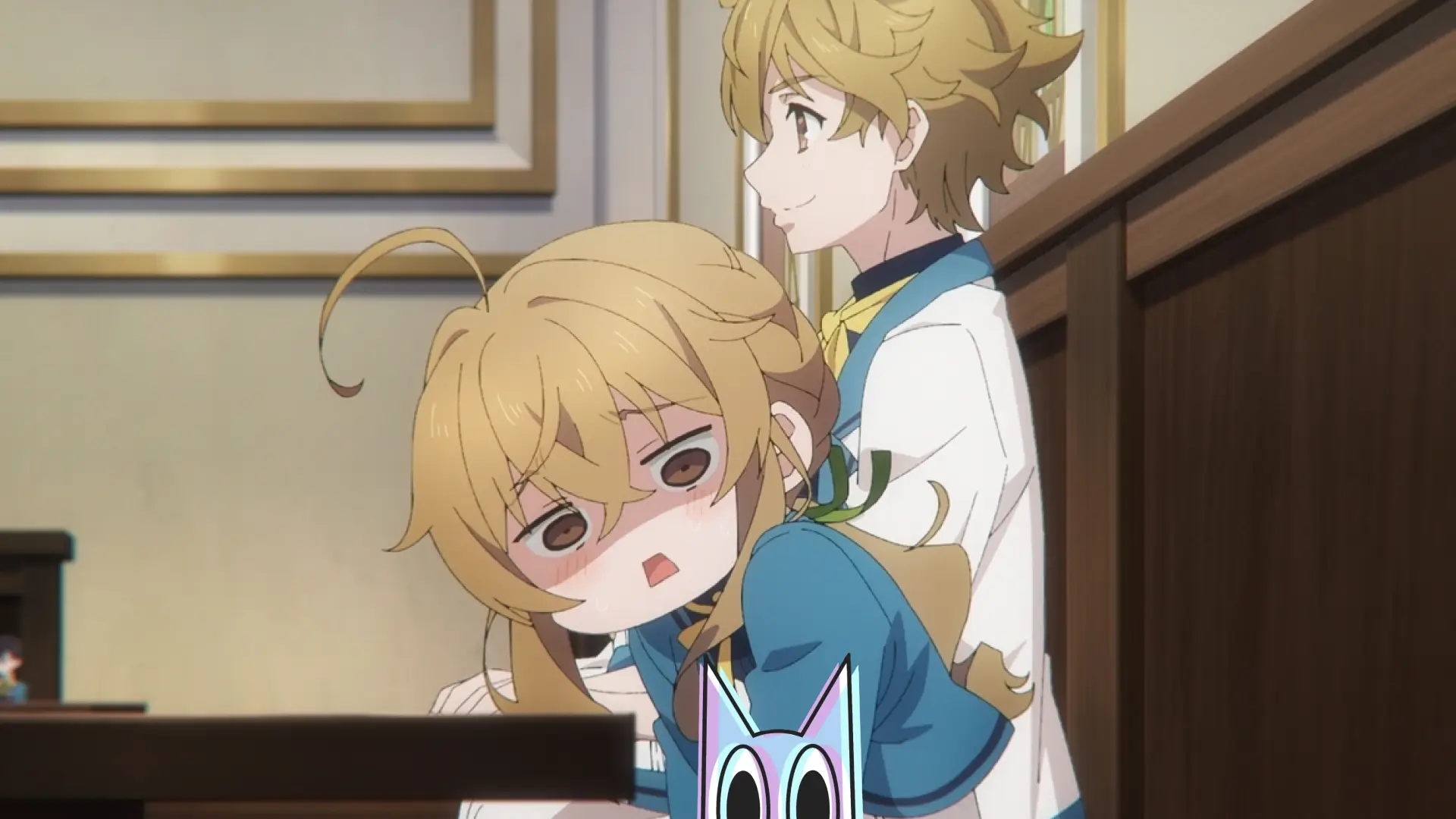 Monica Everett jogando xadrez com Elliot, mostrando sua inteligência estratégica no episódio 5 de Secrets of the Silent Witch.