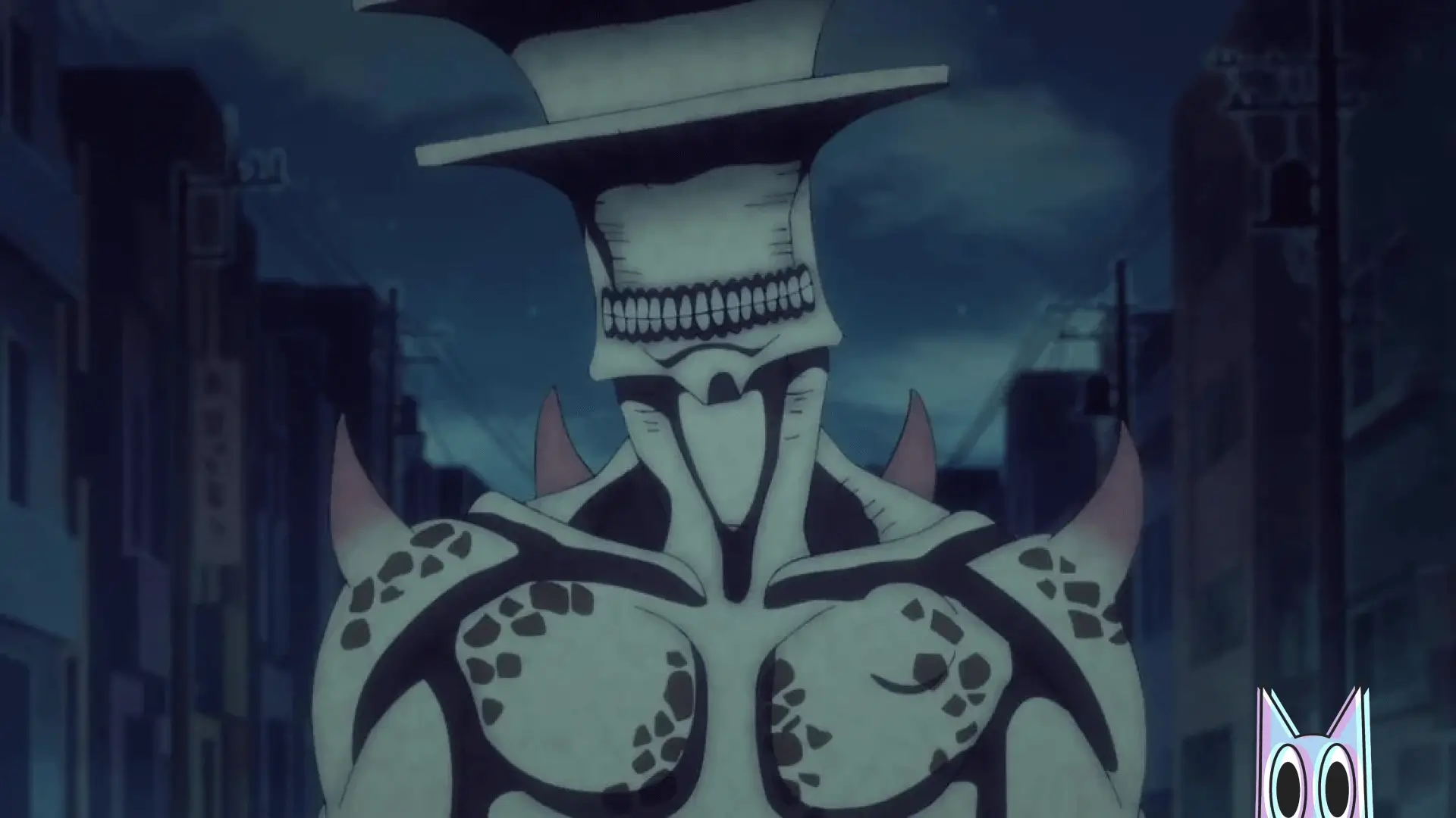 O vilão Kaiju No. 9 encarando quem está a sua frente, em um guia sobre o antagonista de Kaiju No. 8.