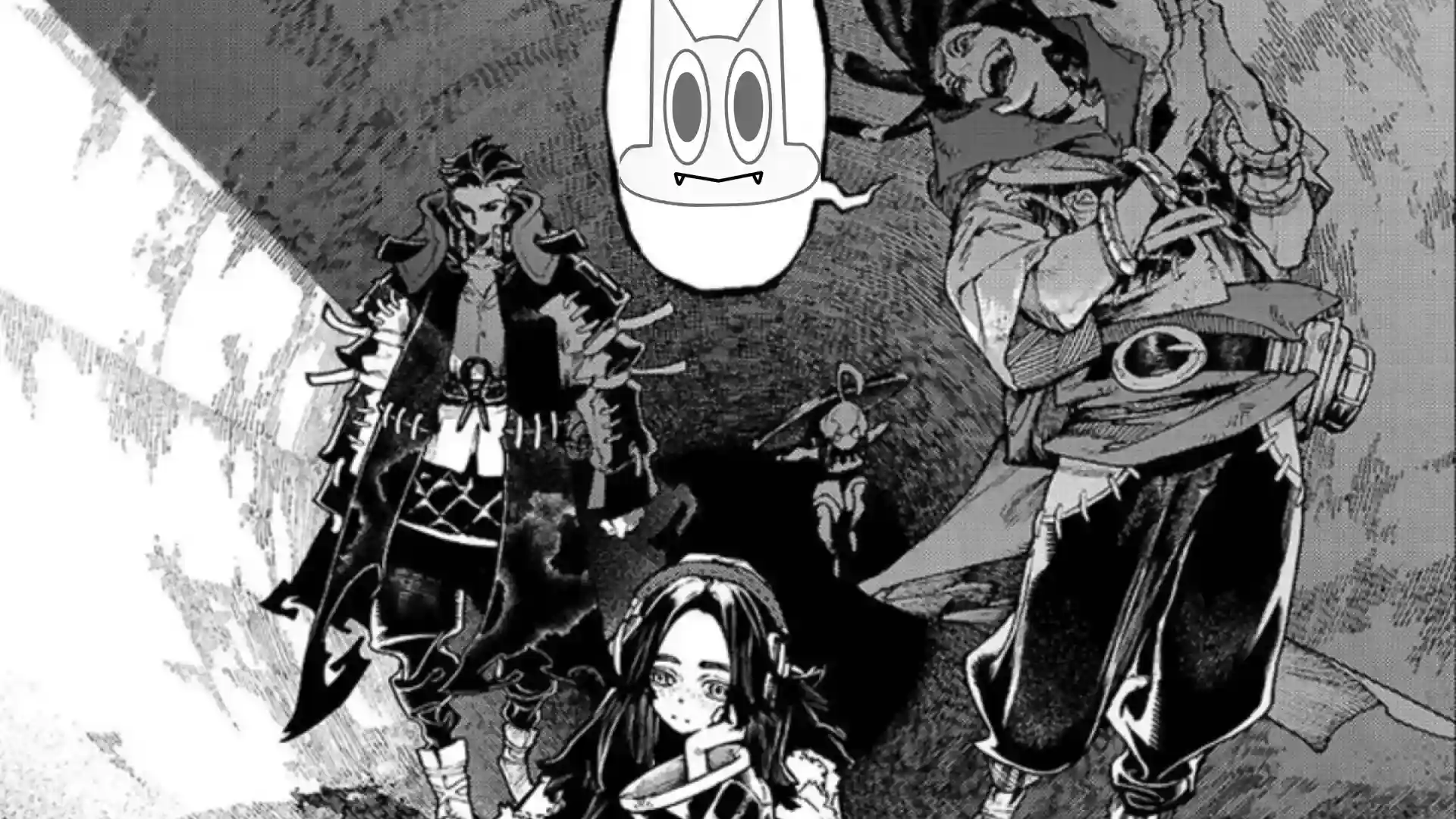 Membros da facção Arruaceiros (Raiders) de Gachiakuta, liderados por Zodyl Typhon, em um guia sobre o grupo antagonista.