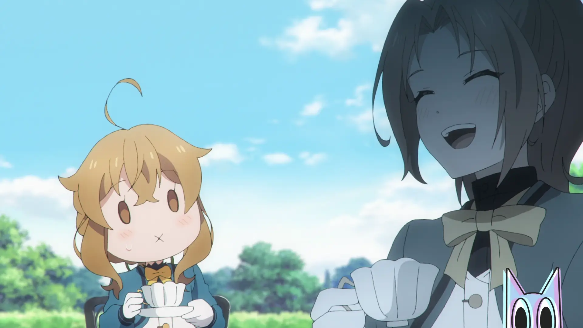 Monica Everett e o Príncipe Felix dançando no baile, em uma cena do episódio 6 de Secrets of the Silent Witch.