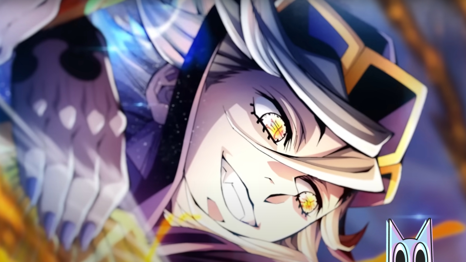 Shinobu Kocho e o Lua Superior Doma se enfrentando no novo pôster do filme de Demon Slayer: Arco do Castelo Infinito.