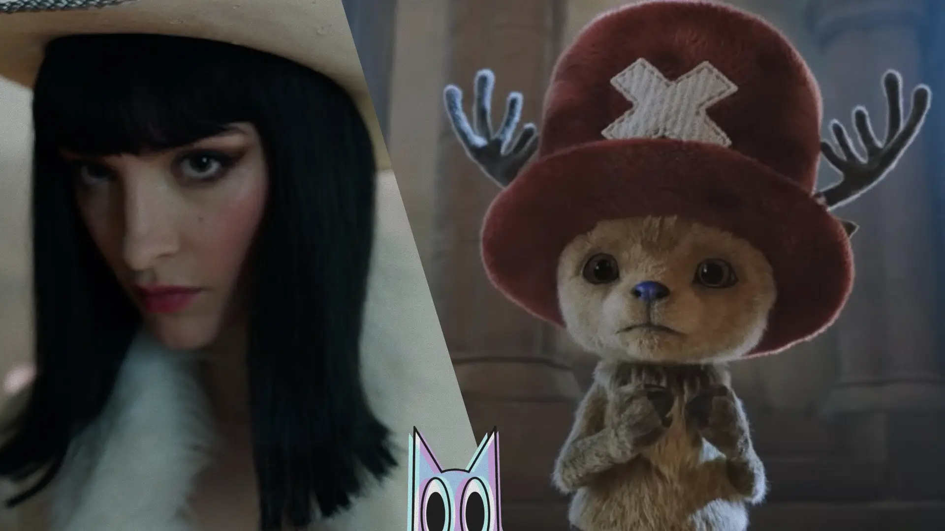 Montagem com as versões em anime de Chopper e Robin, os personagens mais aguardados da 2ª temporada do live-action de One Piece.