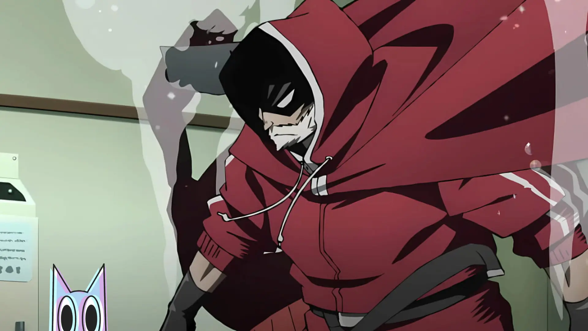 O protagonista Sanda em destaque no pôster oficial do novo anime SANDA, da criadora de BEASTARS, Paru Itagaki.