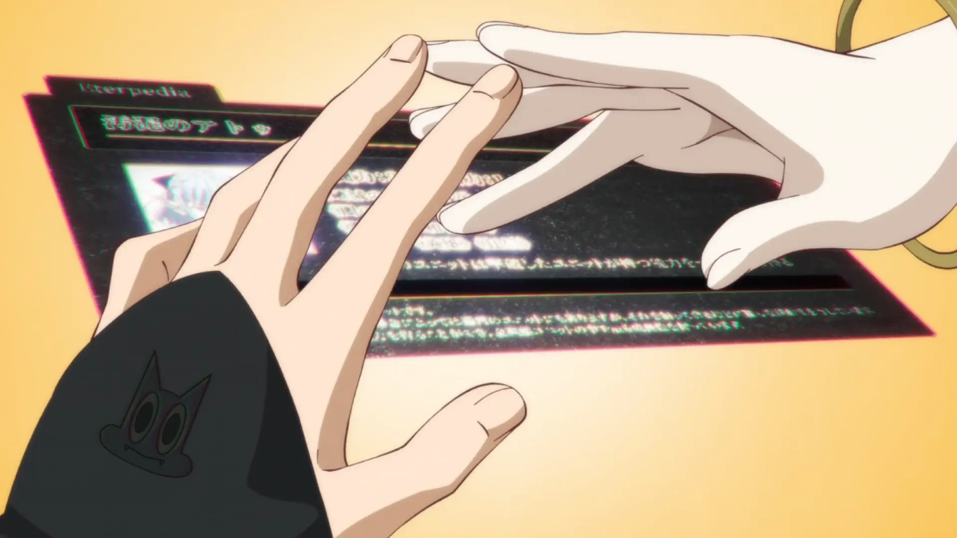 Card de Atou do jogo de estratégia representando a ida de Takuto para o jogo em Apocalypse Bringer Mynoghra.