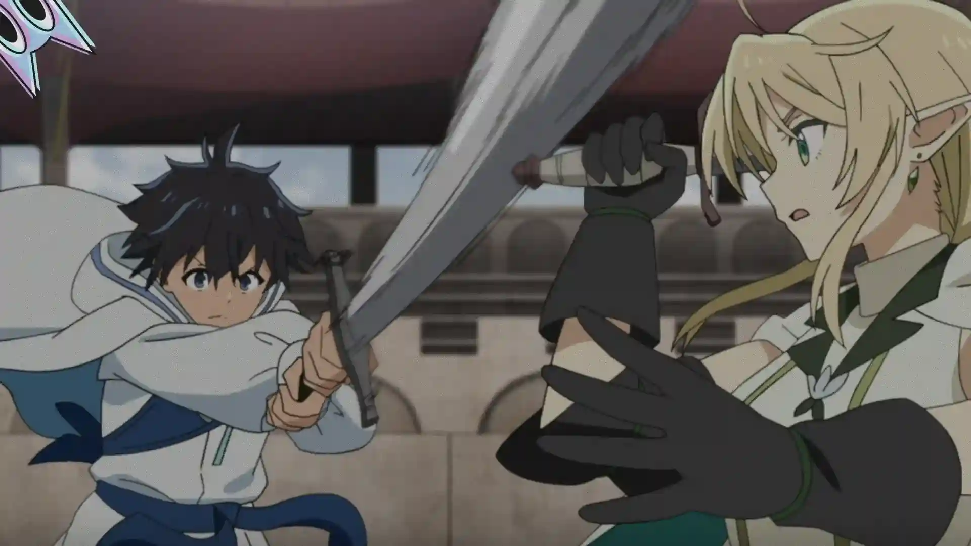 Ryo e a elfa Sera em seu duelo de espadas, na análise do episódio 8 de The Water Magician.