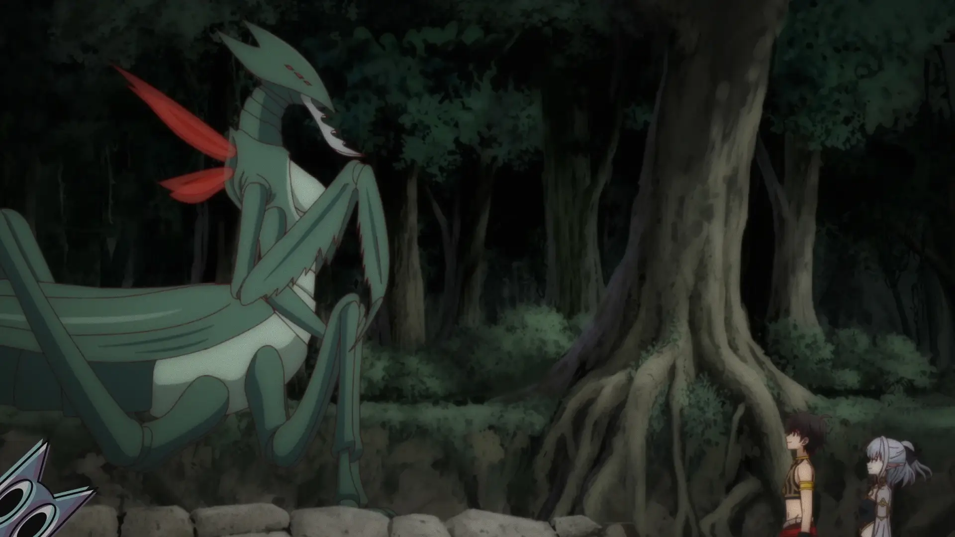 A nova heroína Isla, a Rainha dos Insetos, com as Takuto e Atou, na análise do episódio 9 de Apocalypse Bringer Mynoghra.