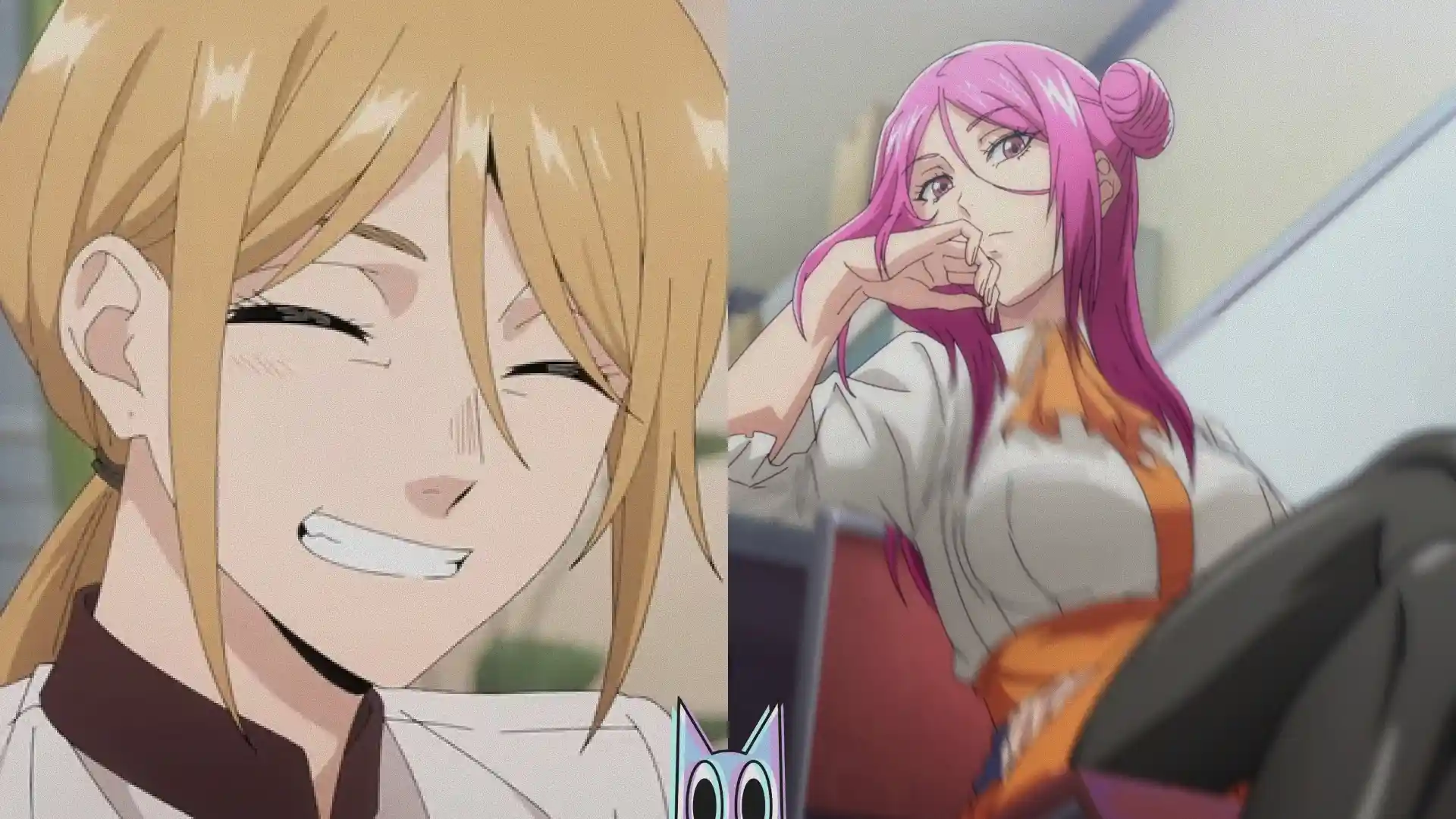 Montagem com personagens de The Fragrant Flower e Grand Blue.