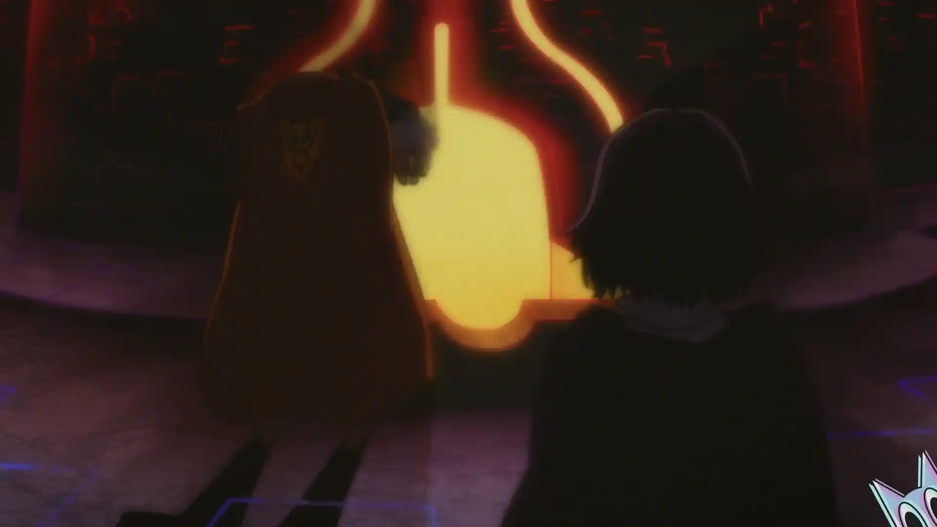 O cadáver reanimado do Rei de Hyden segurando a bebê Luna diante da Fornalha Real, na análise do episódio 10 de Clevatess.