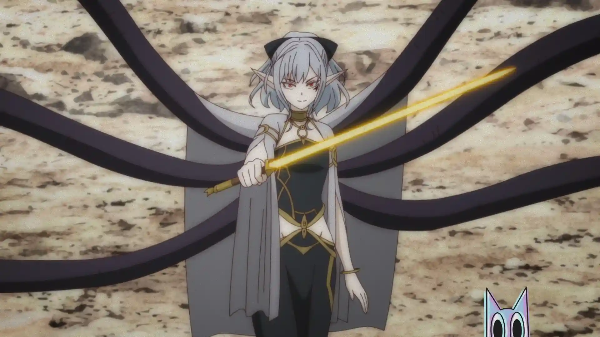 Atou em sua forma de batalha, na análise do episódio 10 de Mynoghra.