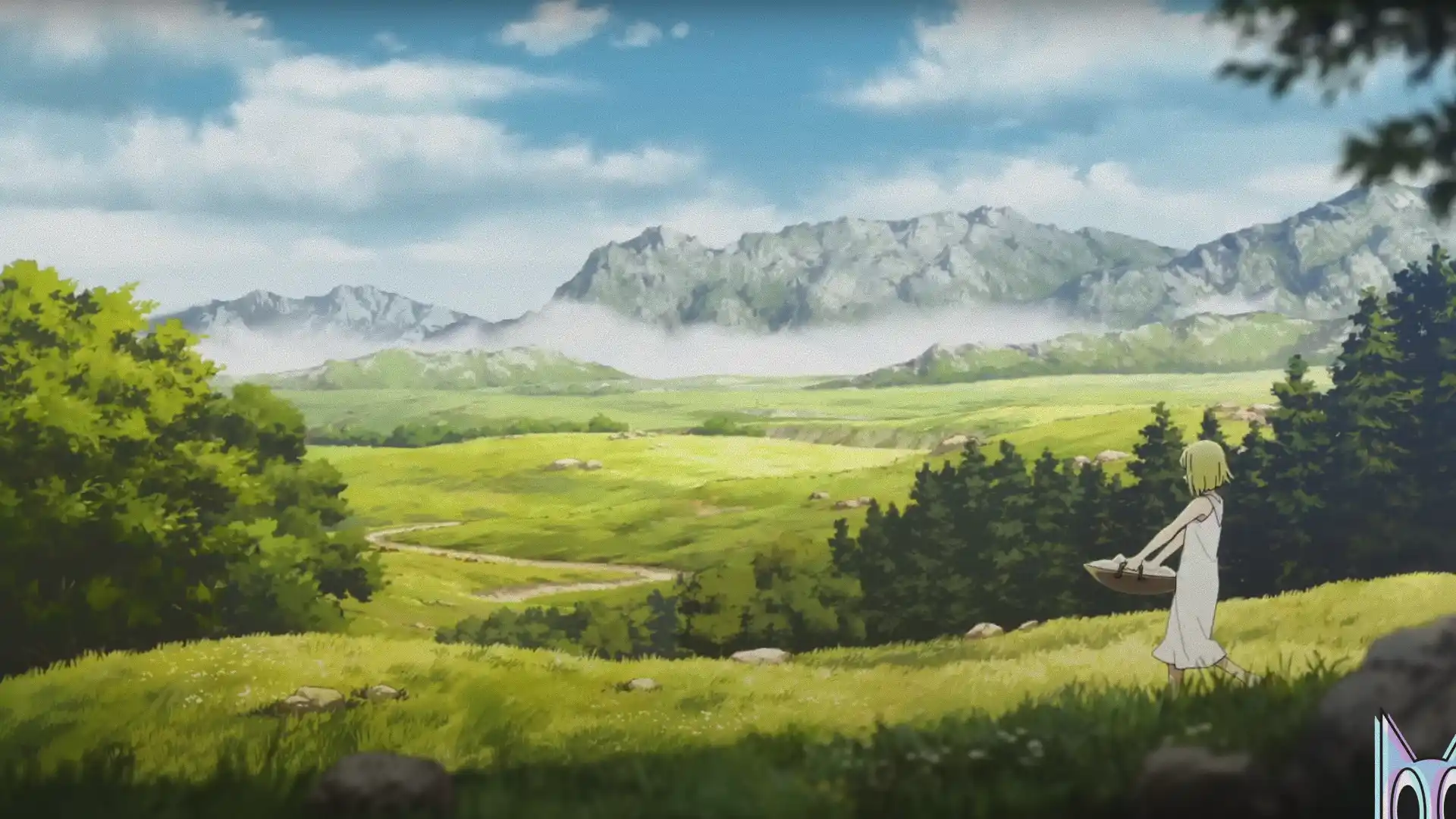 A protagonista Coco em destaque no pôster de anúncio do anime Witch Hat Atelier.