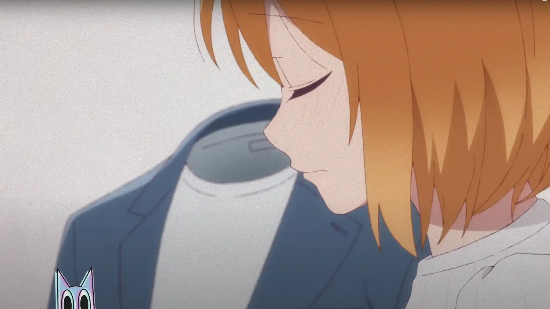 A detetive cega e o homem invisível em destaque no pôster do anime de romance Toumei Otoko to Ningen Onna.