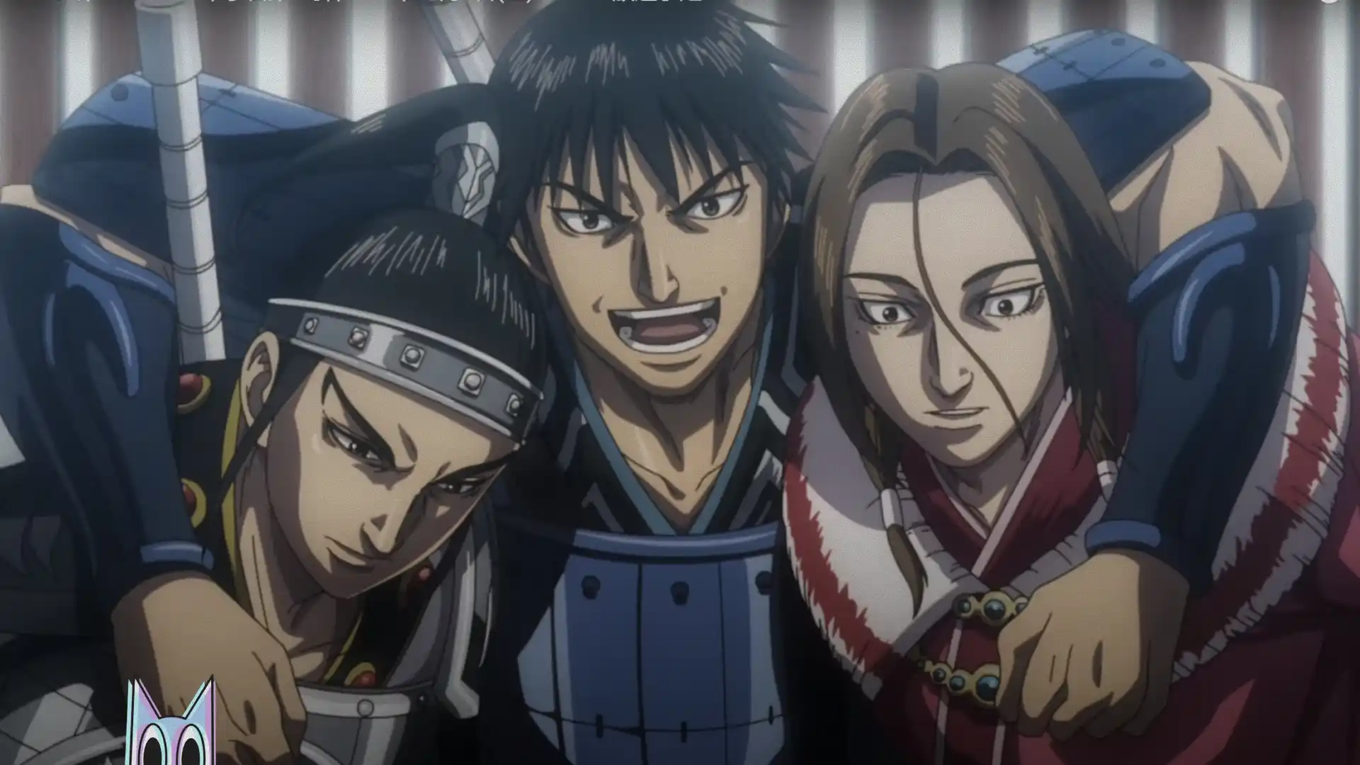 Shin e a Unidade Hi Shin em formação de batalha, no pôster da 6ª temporada de Kingdom.