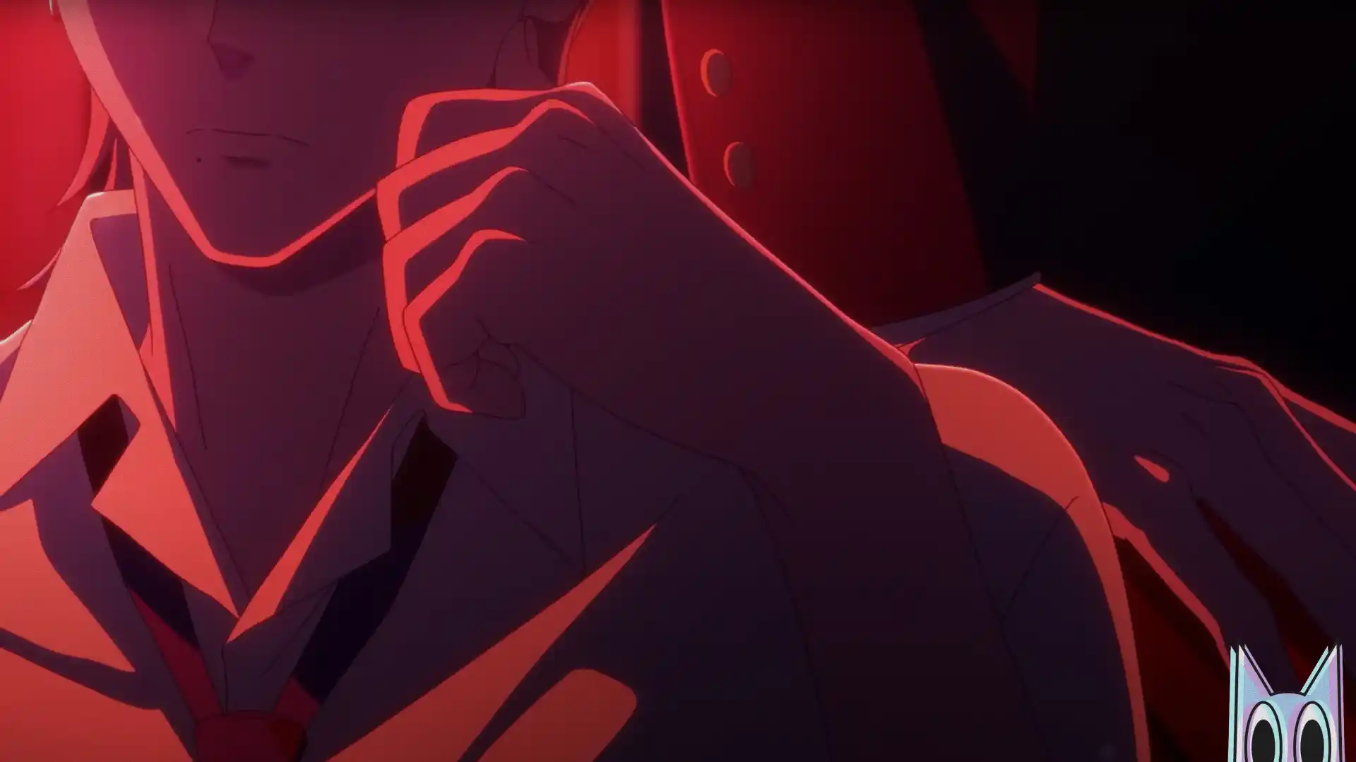 Os protagonistas vampiros de Dark Moon: The Blood Altar em destaque no pôster do novo anime.