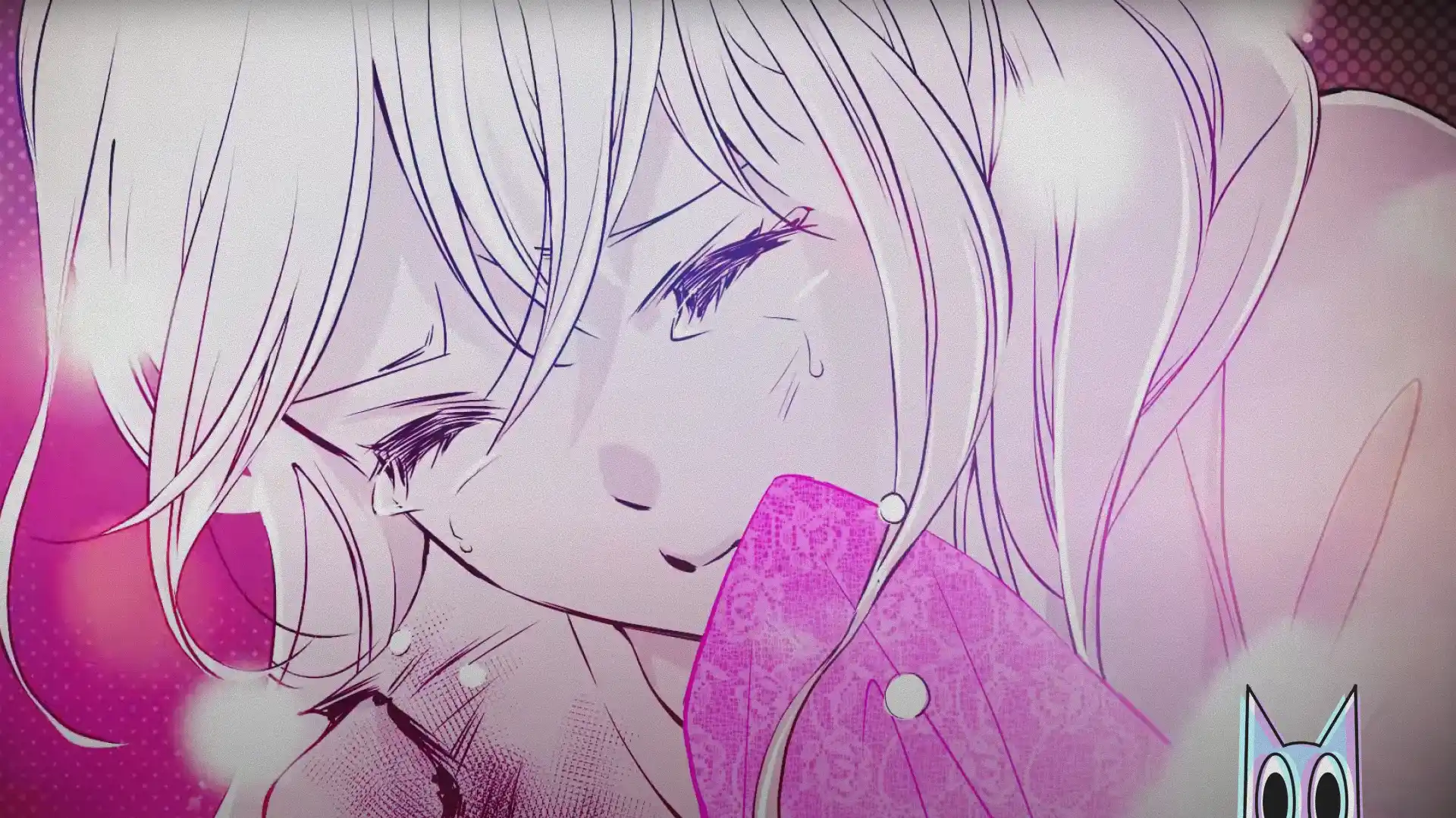 A heroína humana e o poderoso ogro em destaque no pôster do anime de romance sobrenatural The Ogre's Bride.