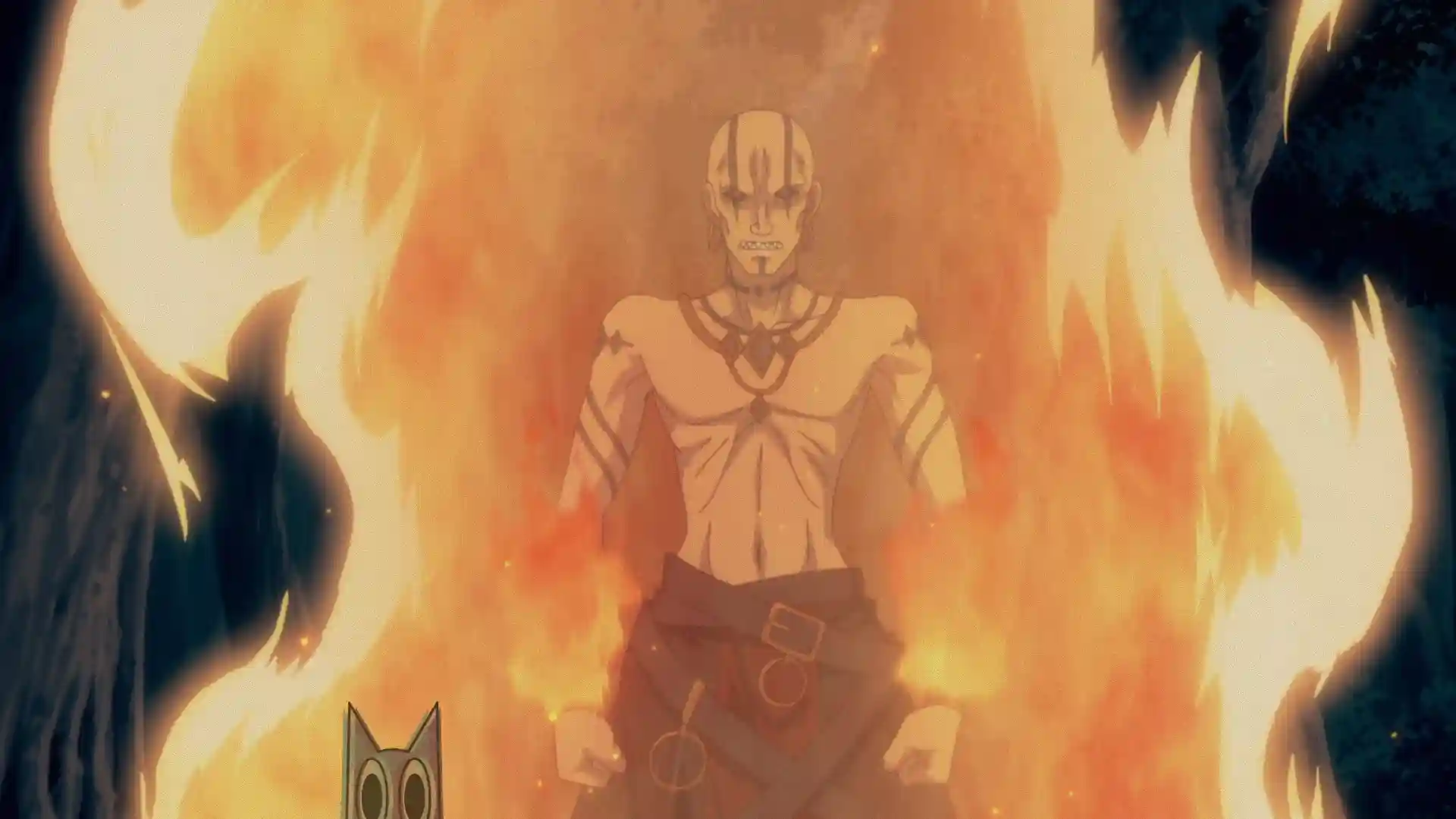 O general mago do fogo, na análise do episódio 11 de Apocalypse Bringer Mynoghra.