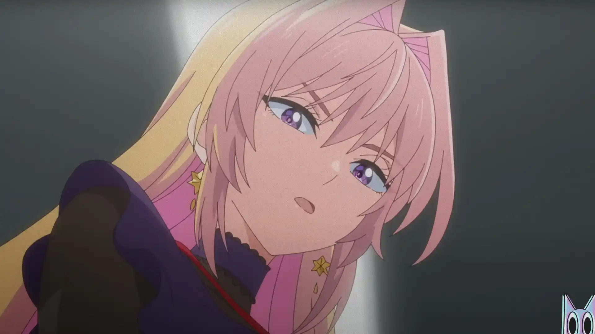 A desajeitada Senpai e seu kouhai em um momento fofo no pôster do anime My Awkward Senpai.