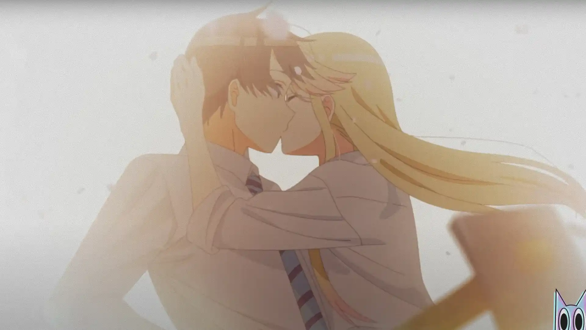 O trio de protagonistas de Watari-kun no XX ga Houkai Sunzen em destaque no pôster da segunda parte do anime.