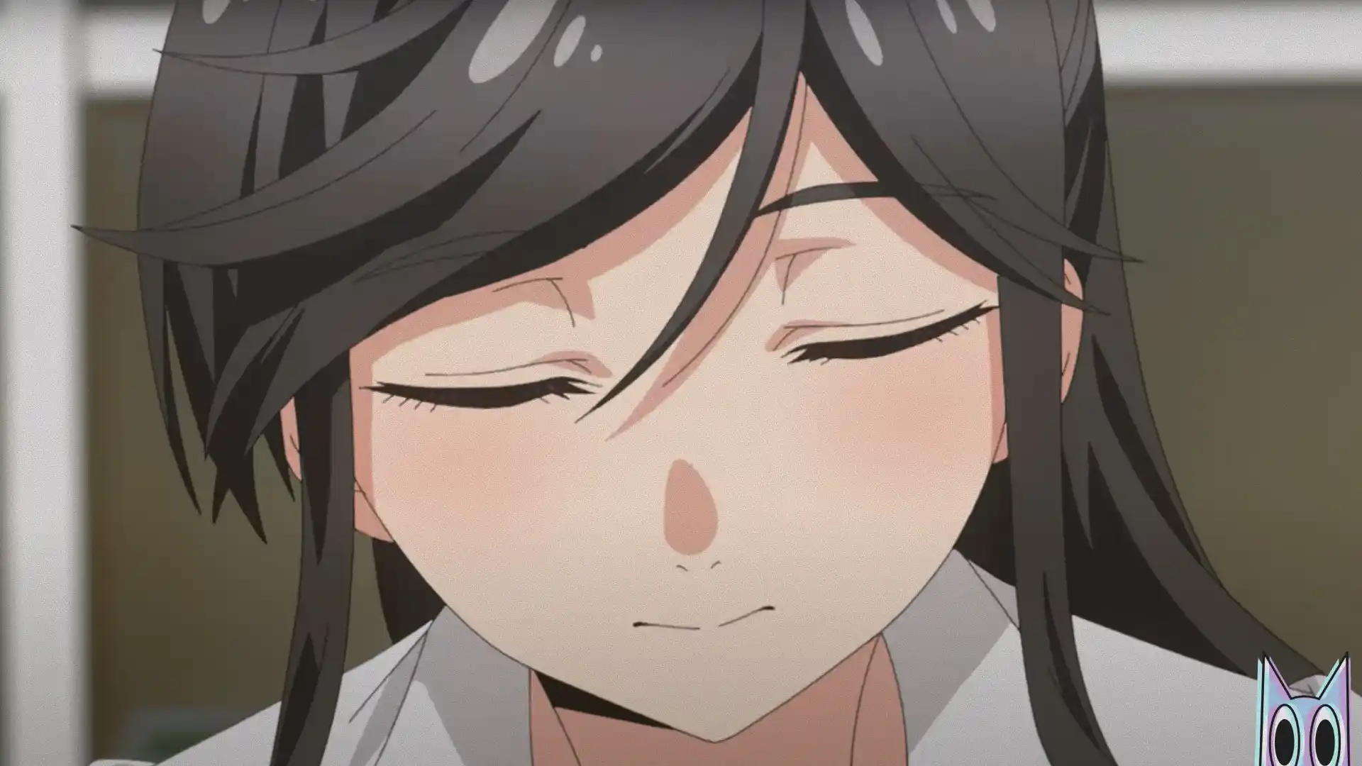 A protagonista usando sua magia de "lavar" em destaque no pôster do anime Wash It All Away.