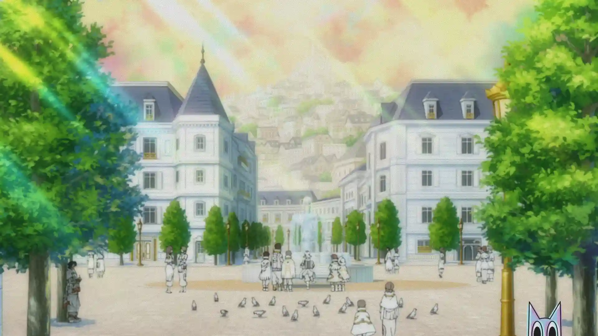 A cidade flutuante Esfera de Gachiakuta, em um guia sobre o mundo da série.