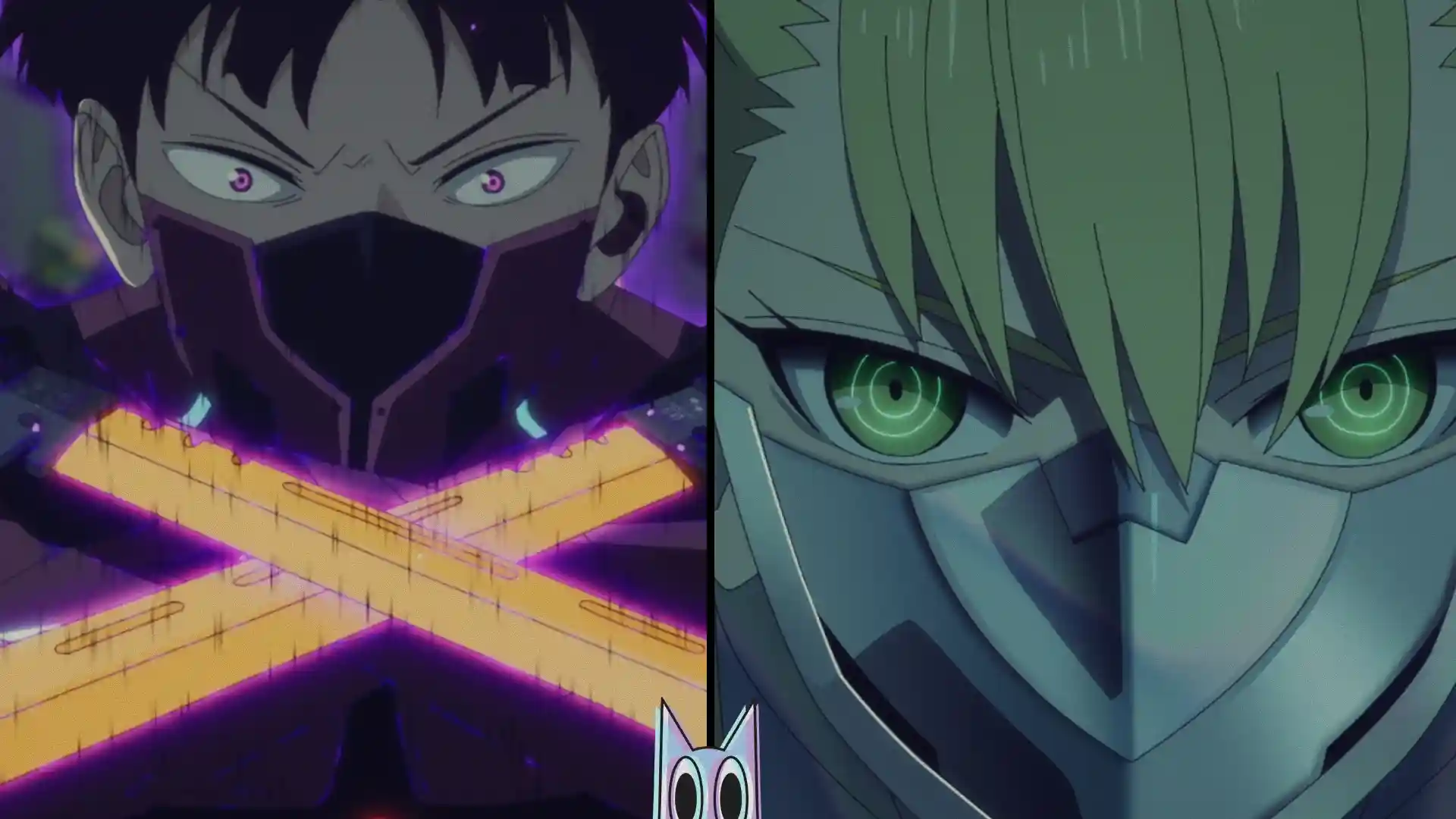 AKikoru e Hoshina usando suas novas armas numeradas de Kaiju, na análise do episódio 10 de Kaiju No. 8.