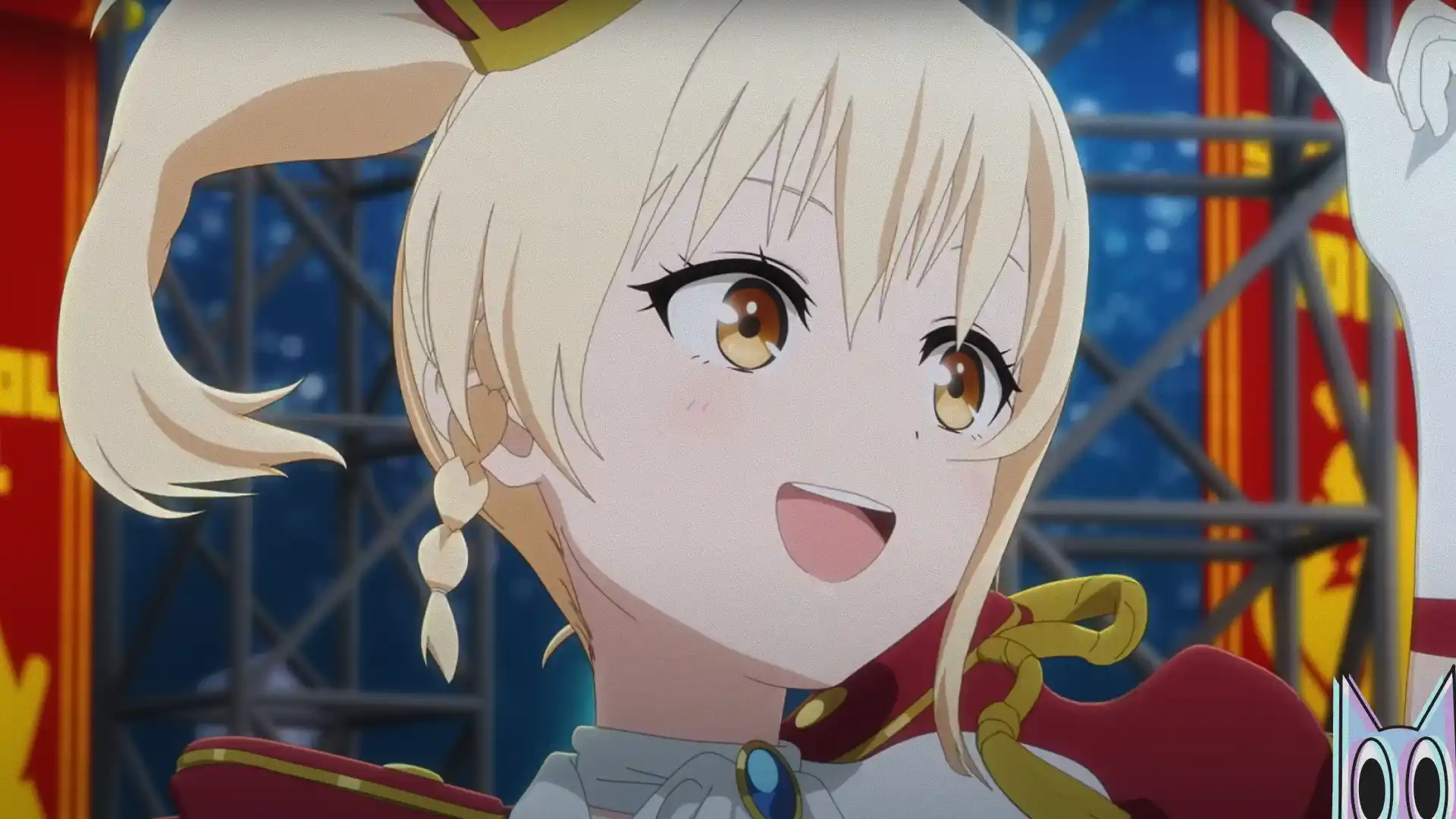 As idols do clube Nijigasaki em destaque no pôster da segunda parte da trilogia de filmes.