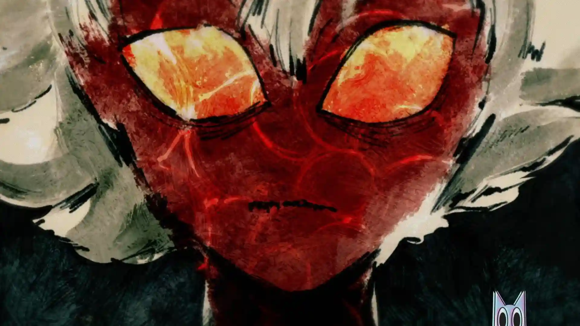 Rudo de Gachiakuta com uma aura sombria, representando sua "maldição" interna, em um guia de lore e teorias.