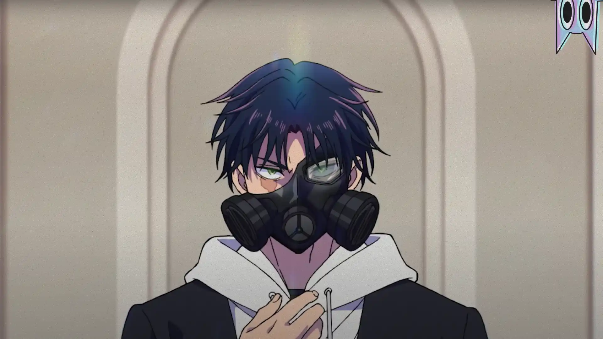 O protagonista Gero e a vigarista Kinosaki em destaque no pôster do anime MARRIAGETOXIN.