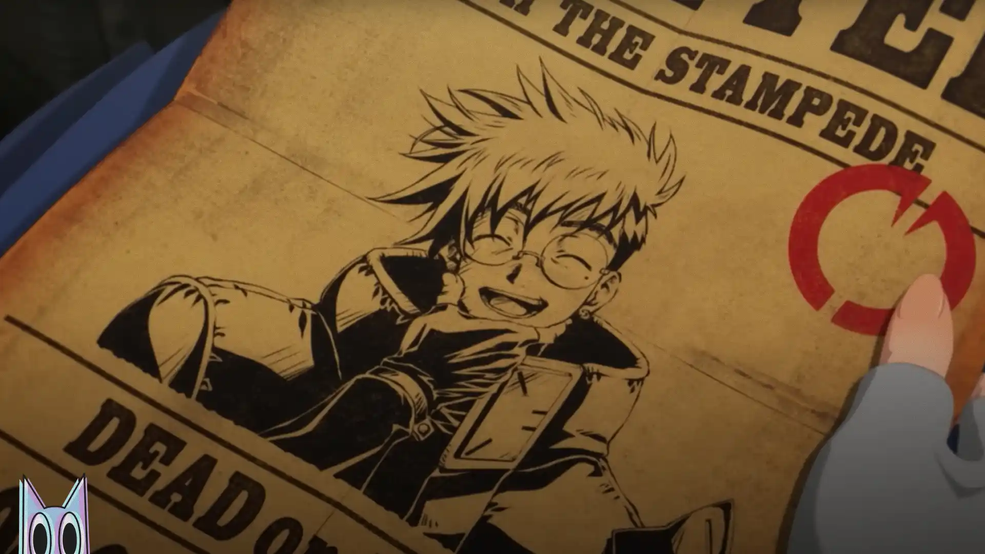 Vash, o Estampida, em destaque no pôster do novo anime TRIGUN STARGAZE.