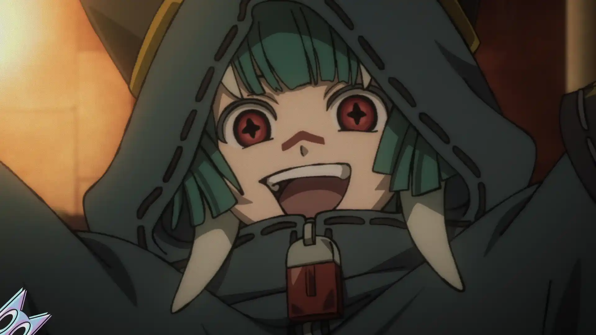 A Giver Guita Hebby Fantasia em sua forma normal com seu traje kaiju, em um guia sobre a personagem de Gachiakuta.