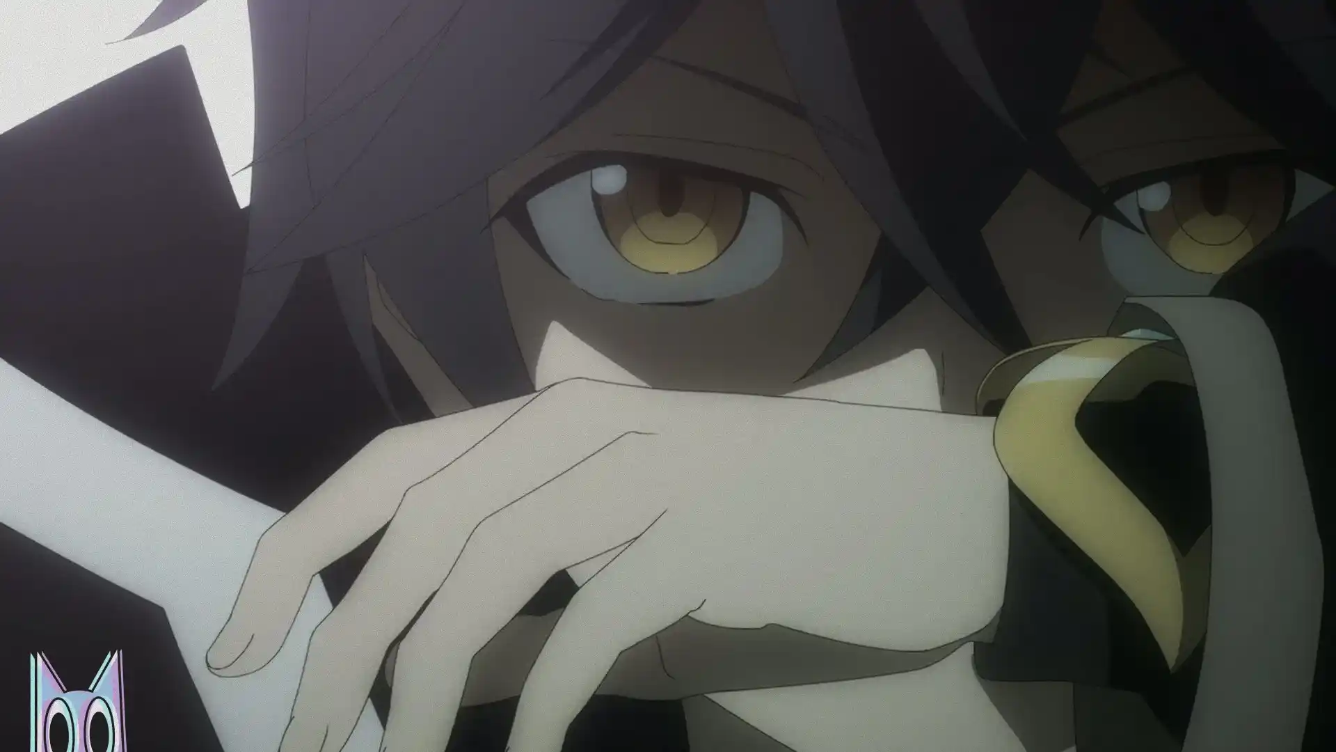 O protagonista Light com um olhar intimidador, em um guia de lore de My Gift Lvl 9999 Unlimited Gacha.