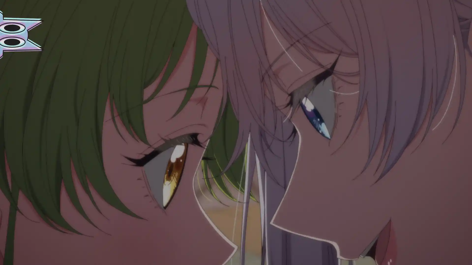 Scarlet e a Santa Diana se tornando amigas, com o Príncipe Julius ao fundo com ciúmes, na análise do episódio 6.