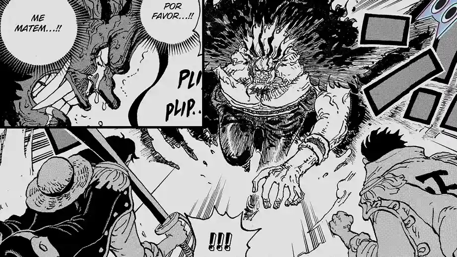 Rocks D. Xebec possuído por Imu, implorando a Garp e Roger em God Valley, na análise do capítulo 1164 de One Piece.