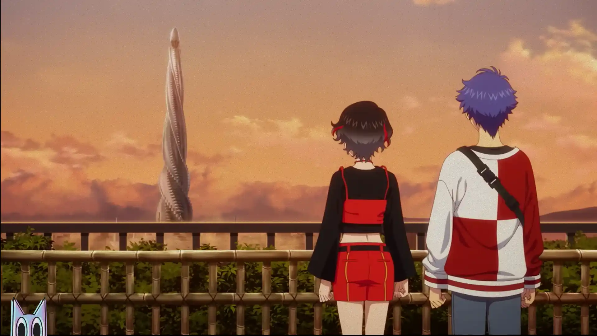 Os protagonistas de Cardfight!! Vanguard Divinez encarando seus oponentes no novo visual do arco Genma Seisen.