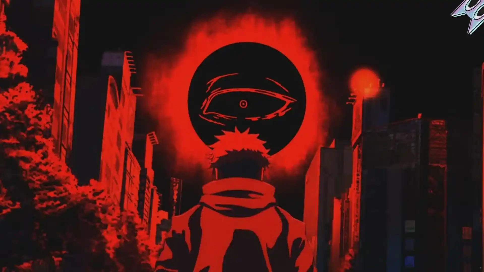 Cena da abertura da 3ª temporada de Jujutsu Kaisen, mostrando Yuji Itadori em meio ao caos do Jogo do Abate.